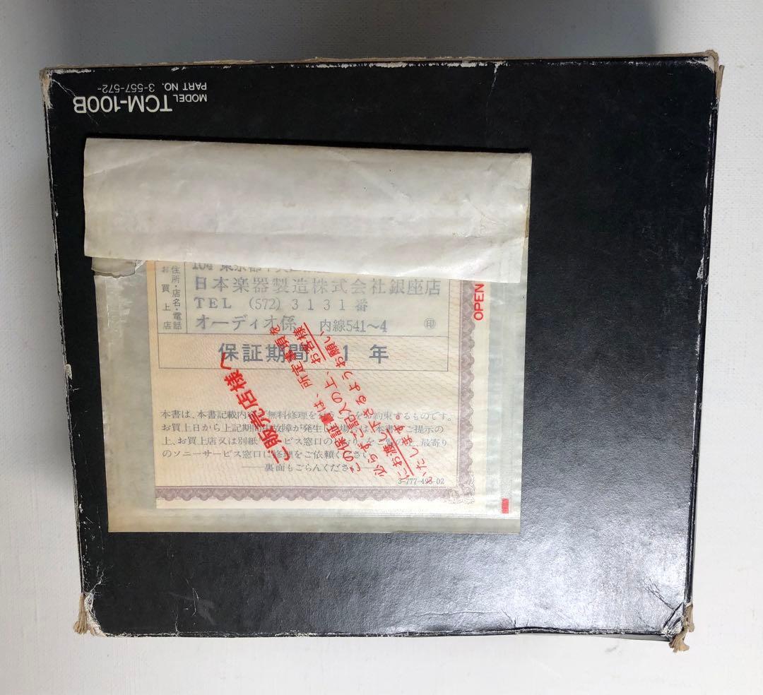 TCM-100B箱付コレクション可動保存版SONYカセットプレスマン/ブラック