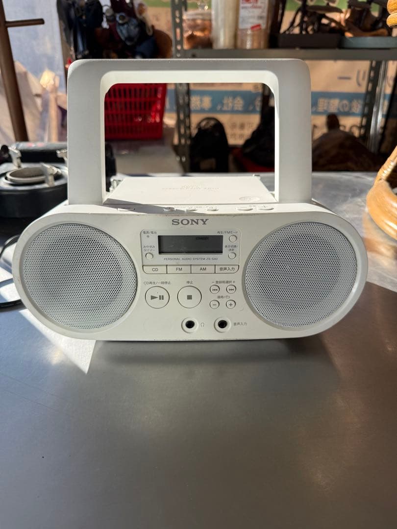 SONY パーソナルオーディオ システム ZS-S40 ラジカセ ホワイト