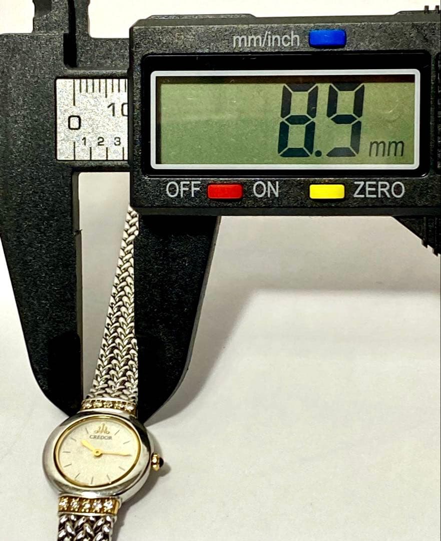 SEIKO CREDOR 1E70-0100 SS+18KT ダイヤ 腕時計