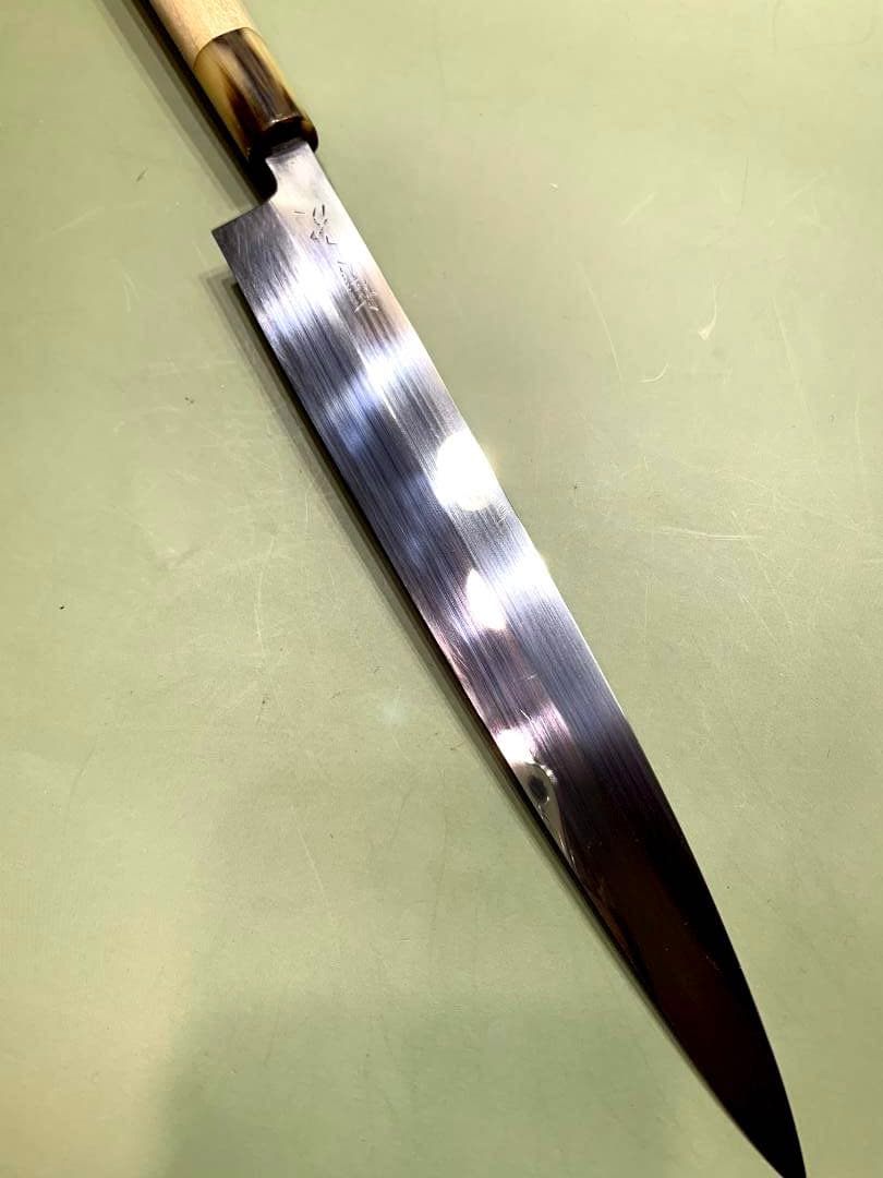 有次　柳刃包丁　刃渡り23cm