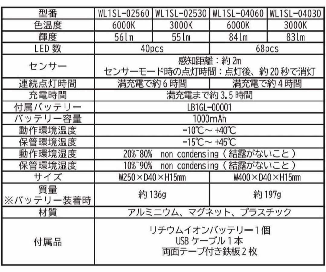 【4個】EXPLORE ワイヤレスLEDライト 400mm 3000K 電球色