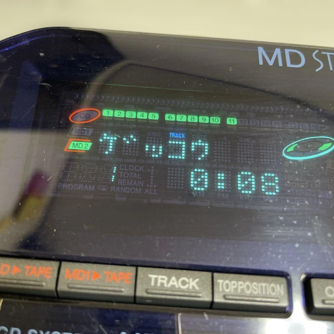 シャープ　MD-F200 MD CD カセットテープ　ダブルMD 再生確認済み