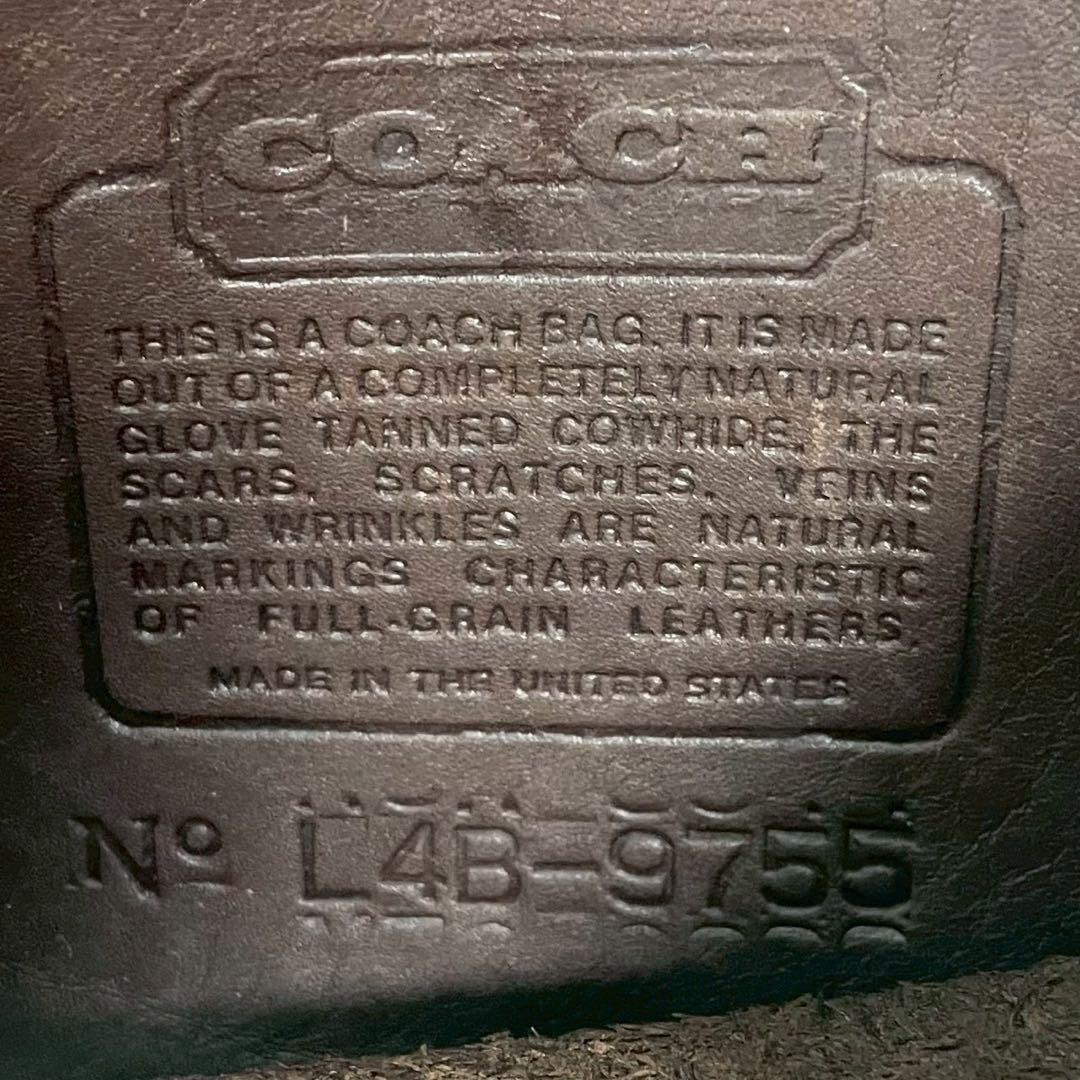 コーチ　オールドコーチ　ショルダーバッグ　肩掛け　斜め掛け　ブラウン　9755