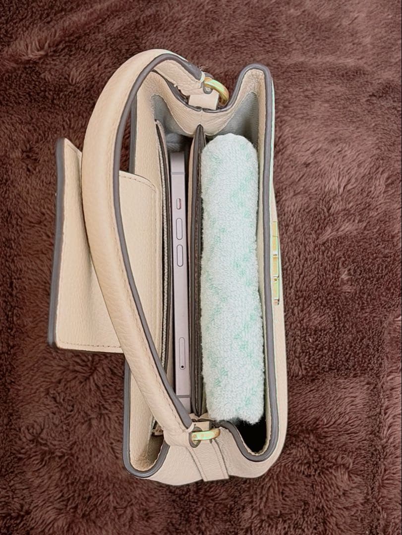 【美品】トリーバーチ ショルダーバッグ アイボリー レザー 斜めがけ