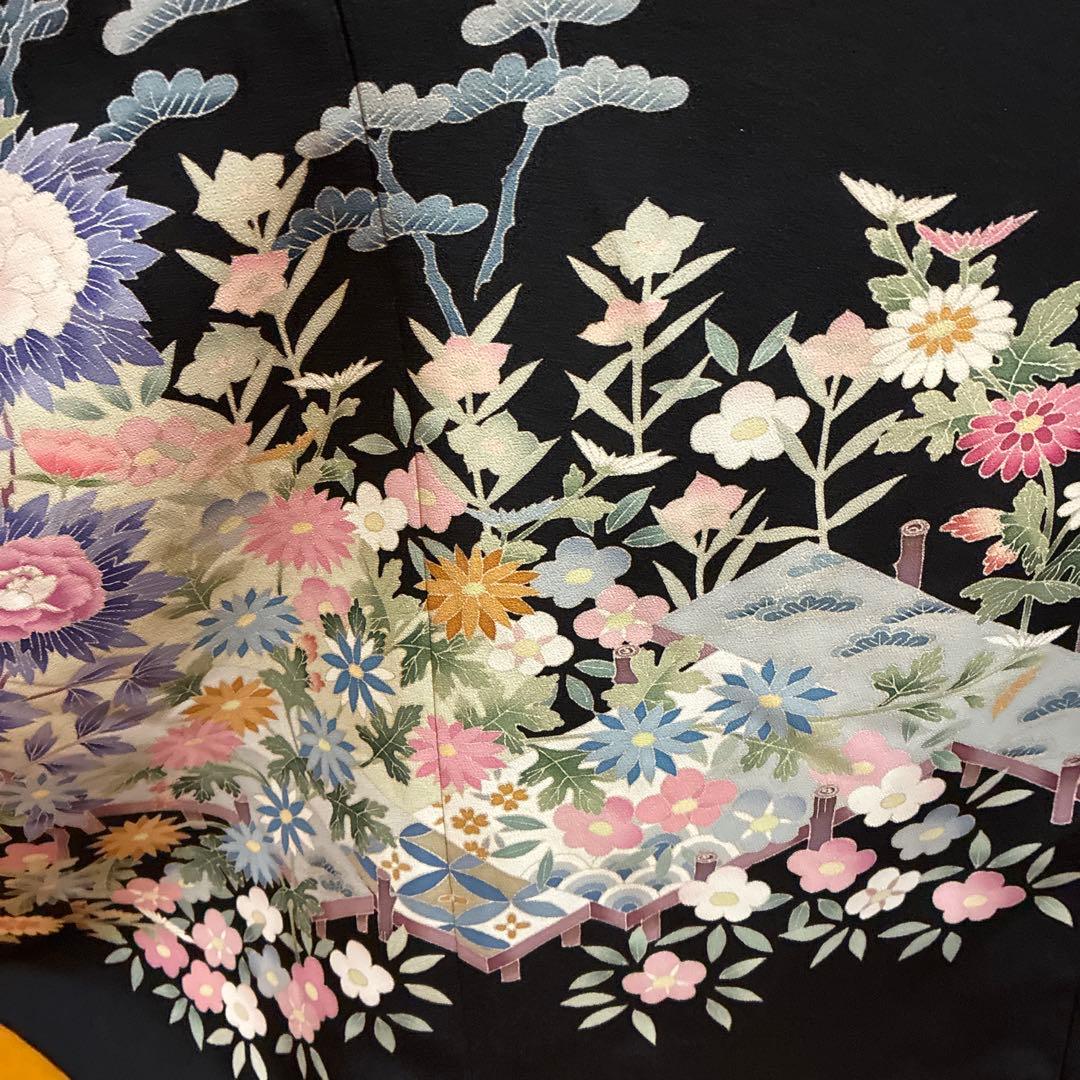 NO 117着物リメイクワンピース　留袖リメイクワンピース