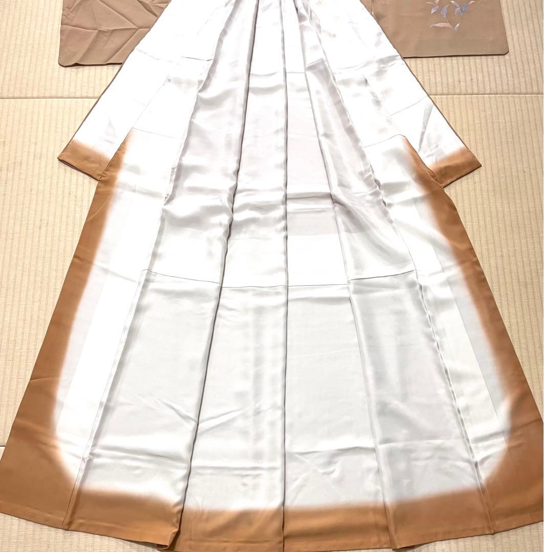 作家物 手描き友禅 付け下げ ひとつ紋