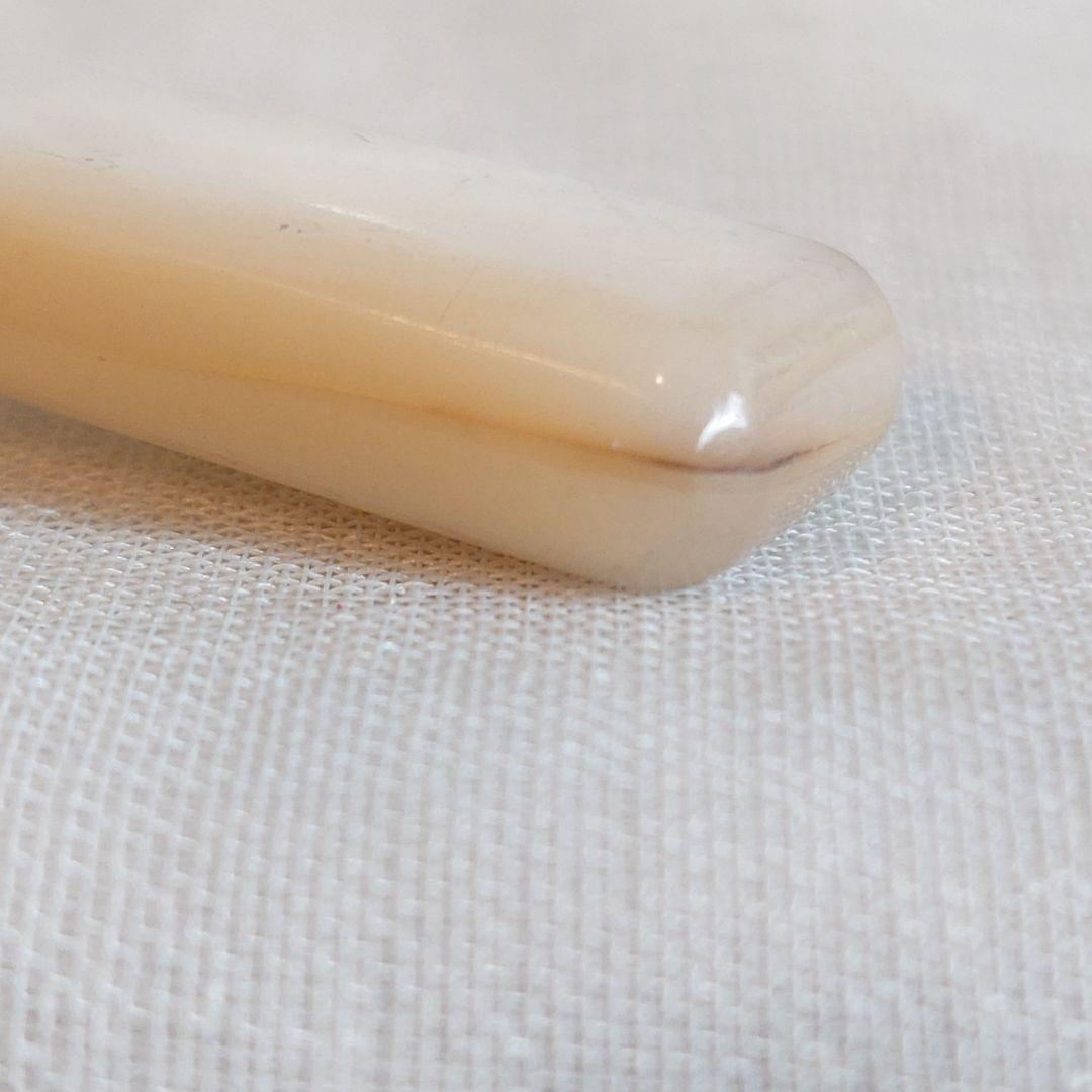 フランス製　純銀　シルバー800 ティーナイフ　マザーオブパール　白蝶貝　2本組