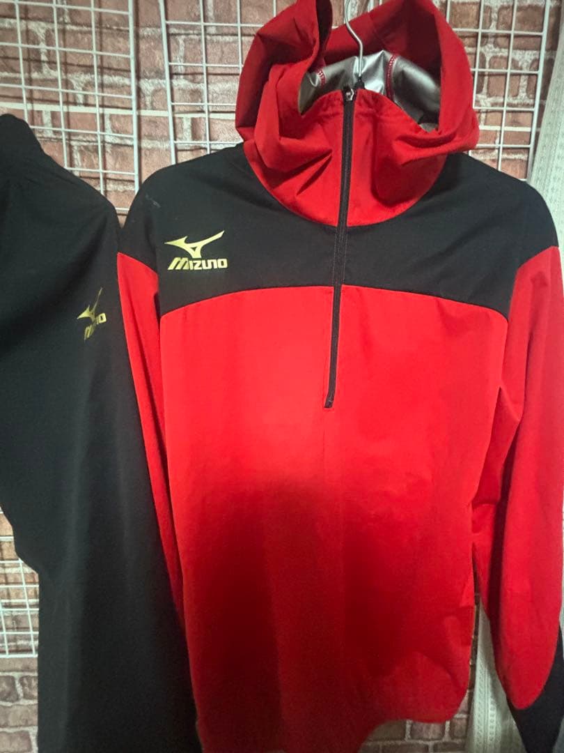 Mizuno ジャージ上下セット レッド/ブラック
