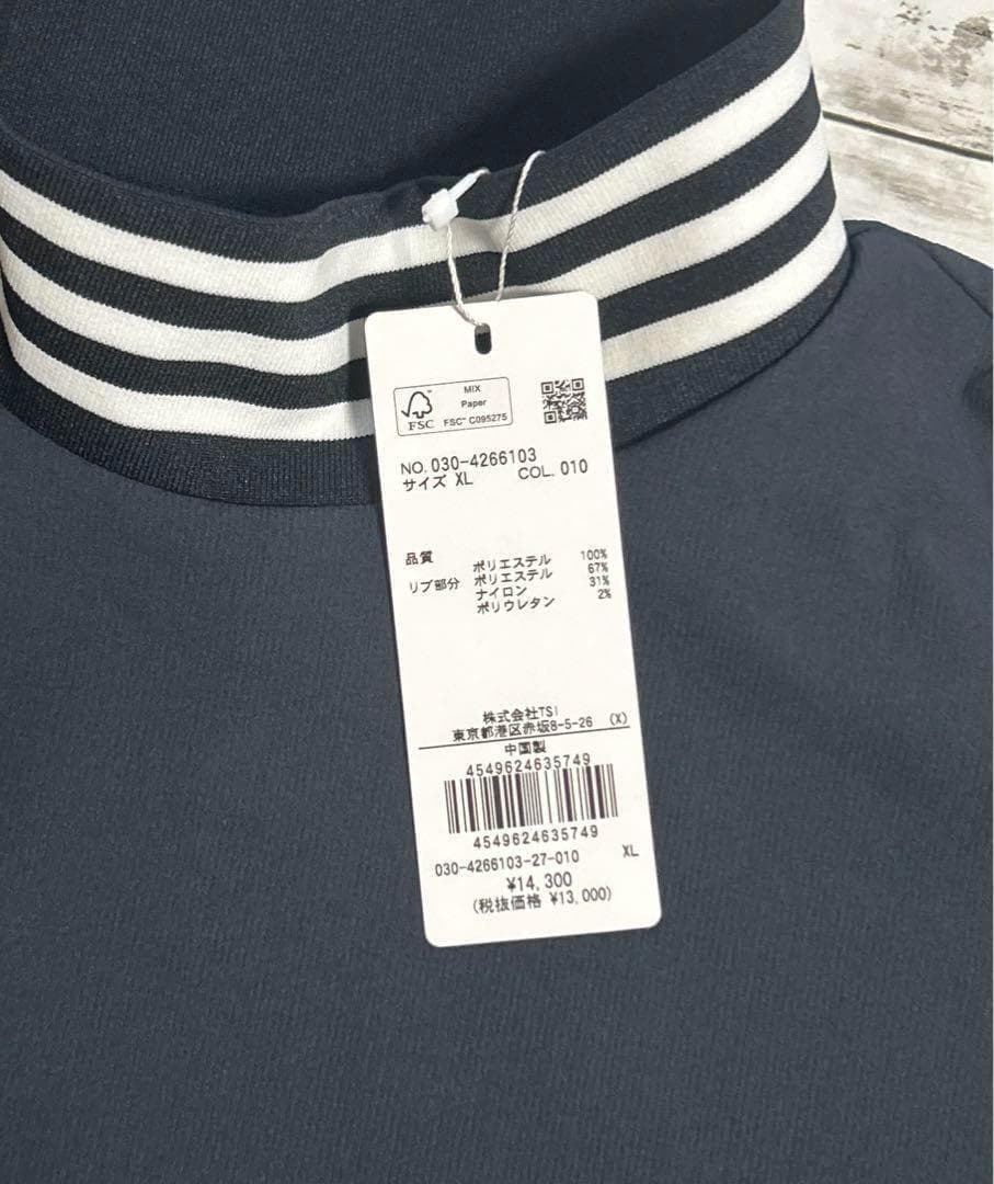 ナノユニバースゴルフ　XL　ウォームロングスリーブ　長袖シャツ　モックネック