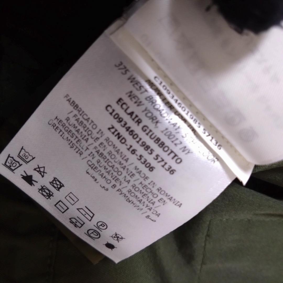 美品モンクレール、モッズコートジャケット、ダブルジップ、ルーマニア、QRコード