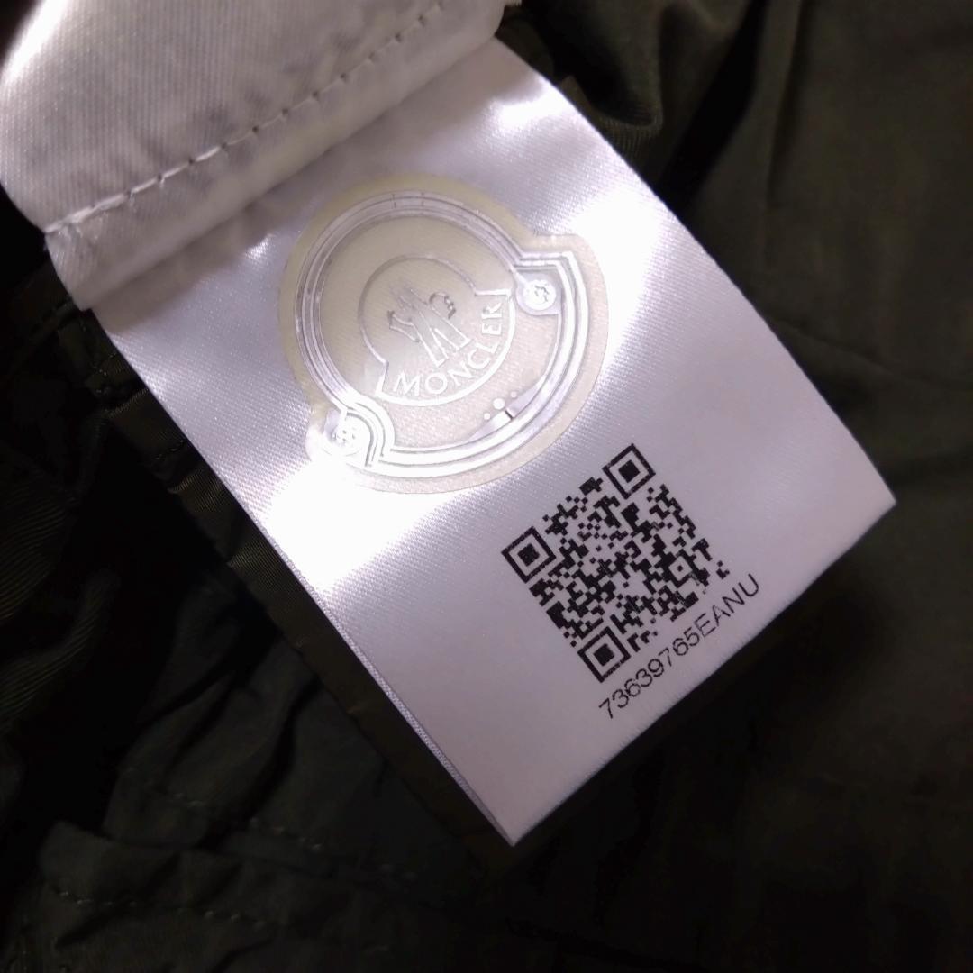 美品モンクレール、モッズコートジャケット、ダブルジップ、ルーマニア、QRコード