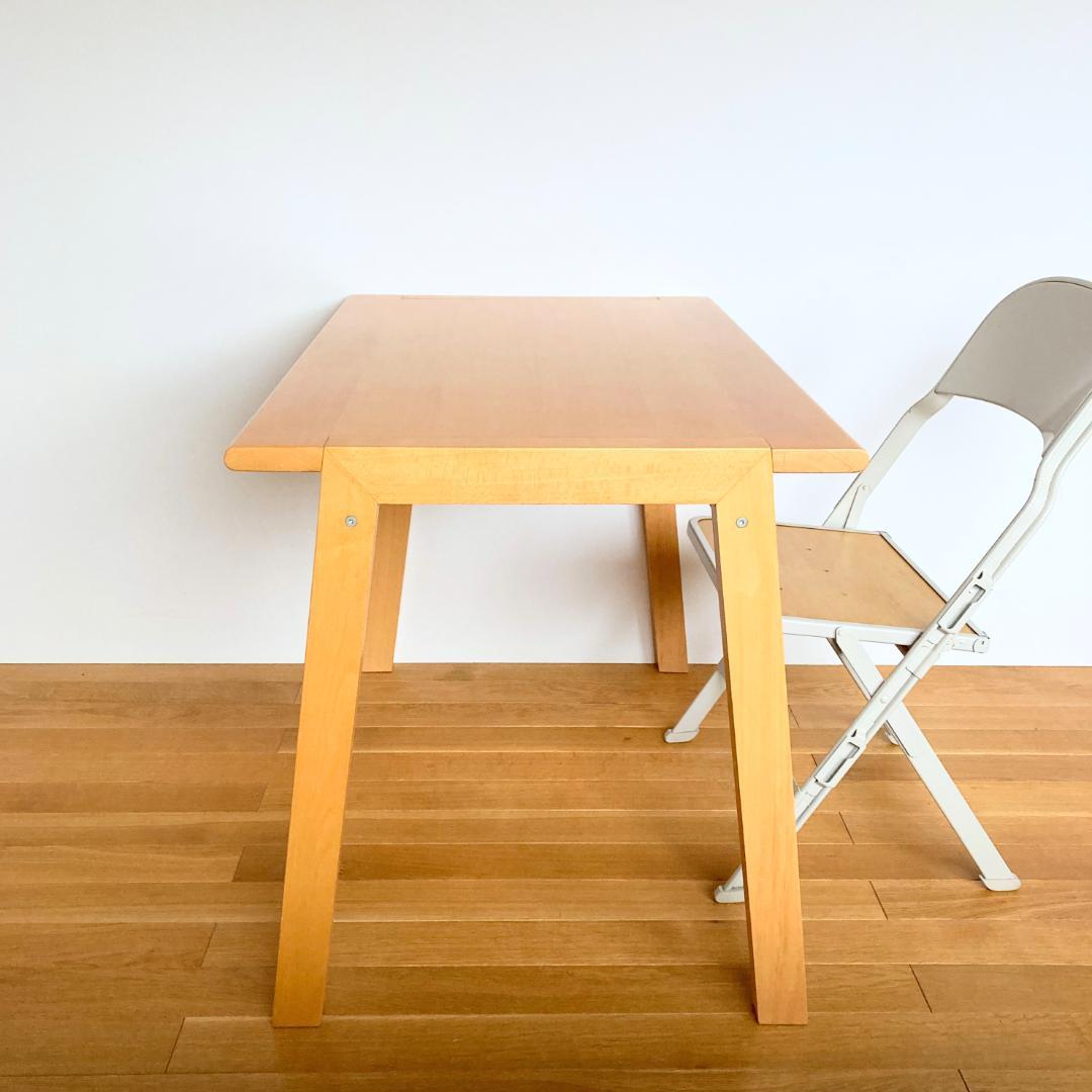 廃盤品　無印良品　ブナ材　デスク　学習机　2010年製　幅100x奥行き65cm