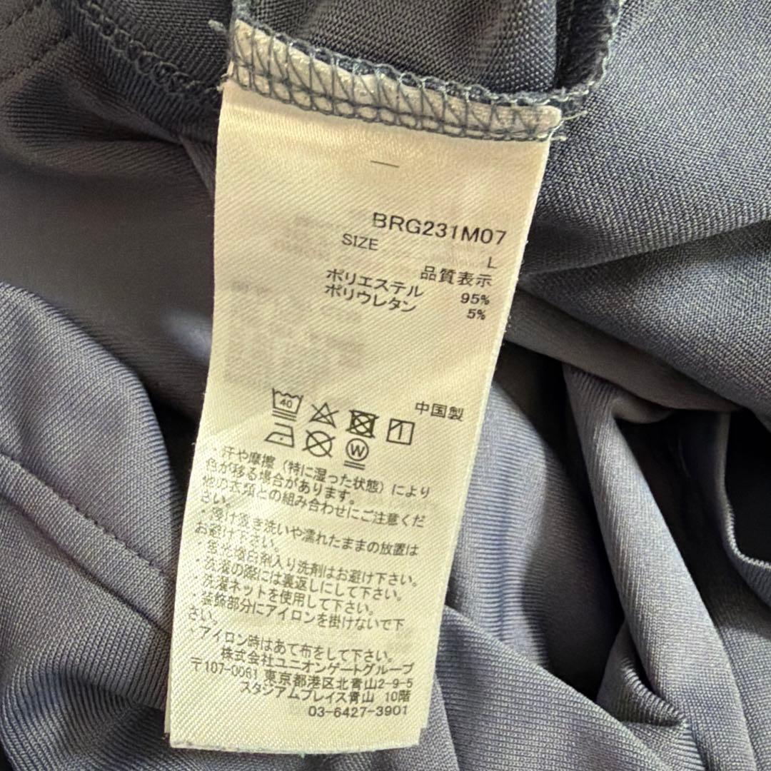 ブリーフィングBRIEFING グレー ポロシャツL