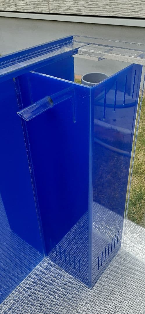 アクリル水槽 蓋付 1800 450 H550 背面オーバーフロー 中古 手渡し