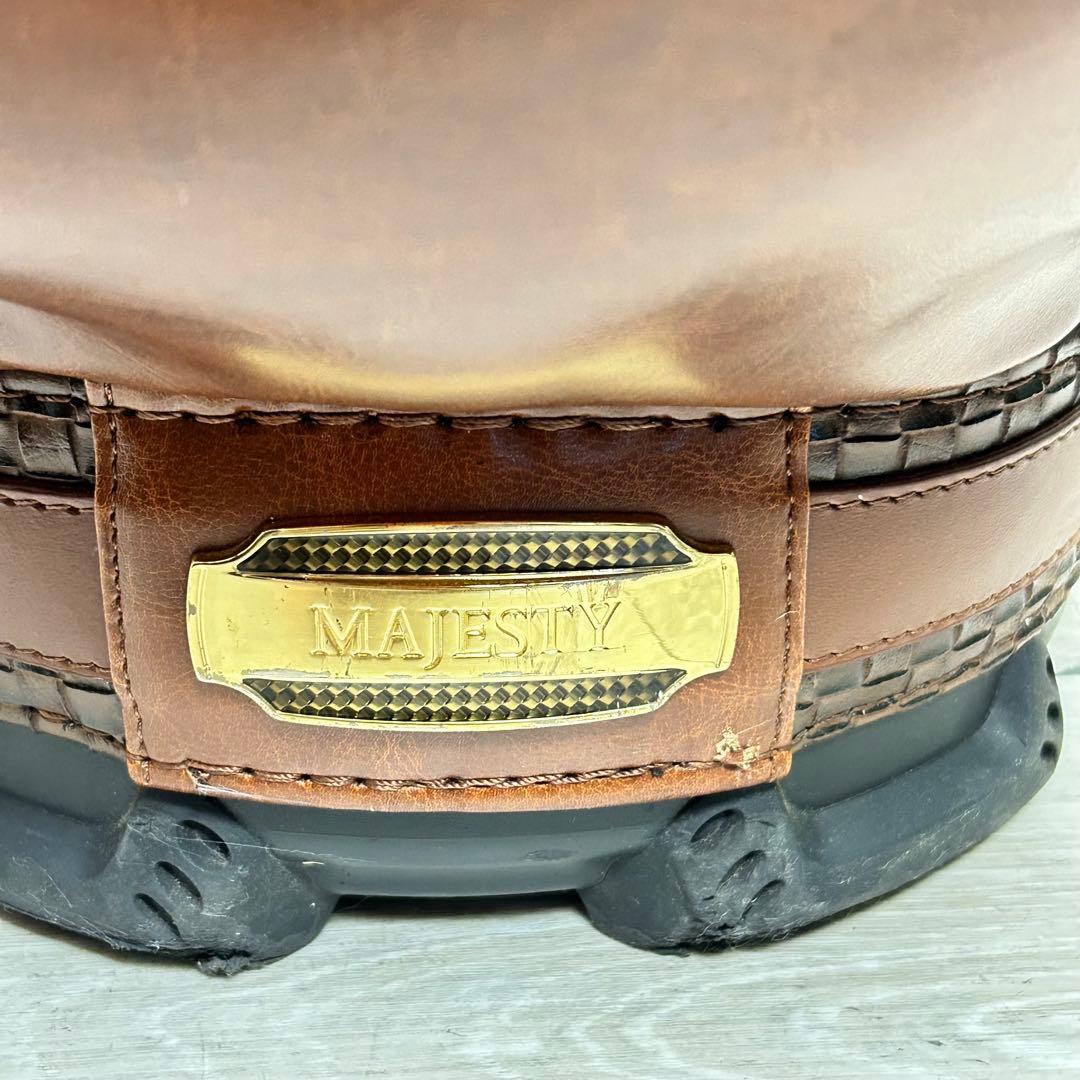 【高級感】マジェスティ ゴルフキャディバッグ ブラウン MJ 美品！豪華！