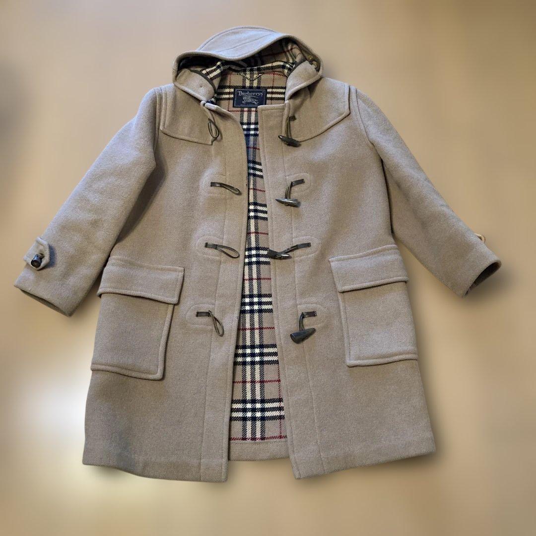 【コッペ&パティ】【美品】バーバリー　英国製　ダッフルコート　ノバチェック