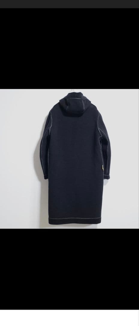 チベット社 ムーアブルックカットパイル ダッフルコート 濃紺（黒に近い）38