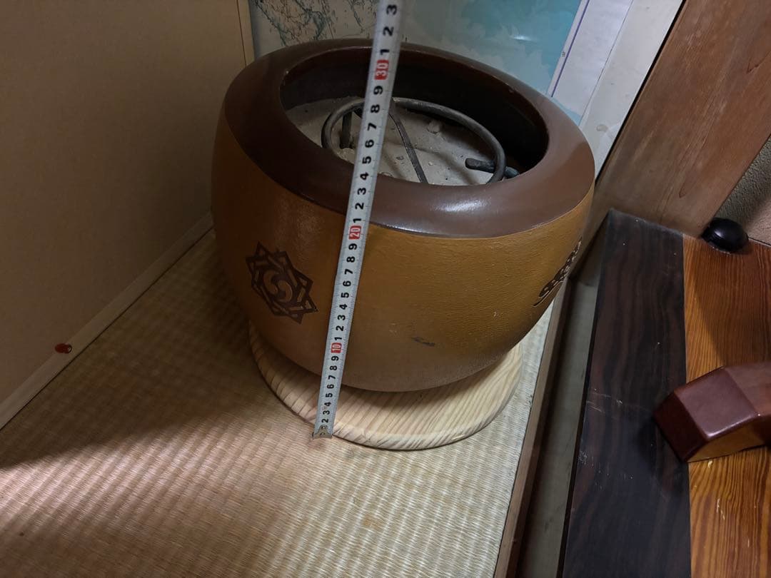 火鉢　木製 茶道具 丸型 直径約30cm
