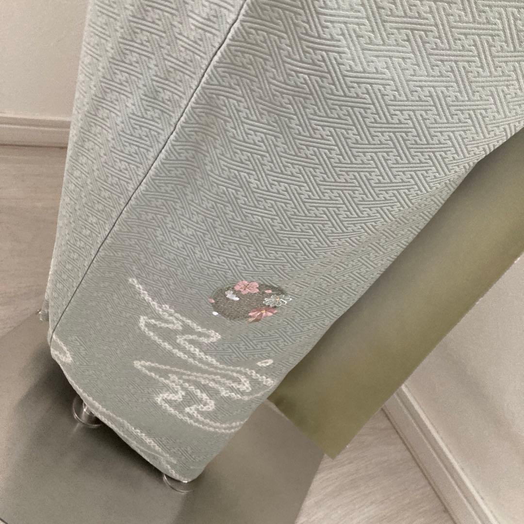 新品　三越　百貨店扱い　汕頭刺繍　相良　花丸文様　絞り　人気色