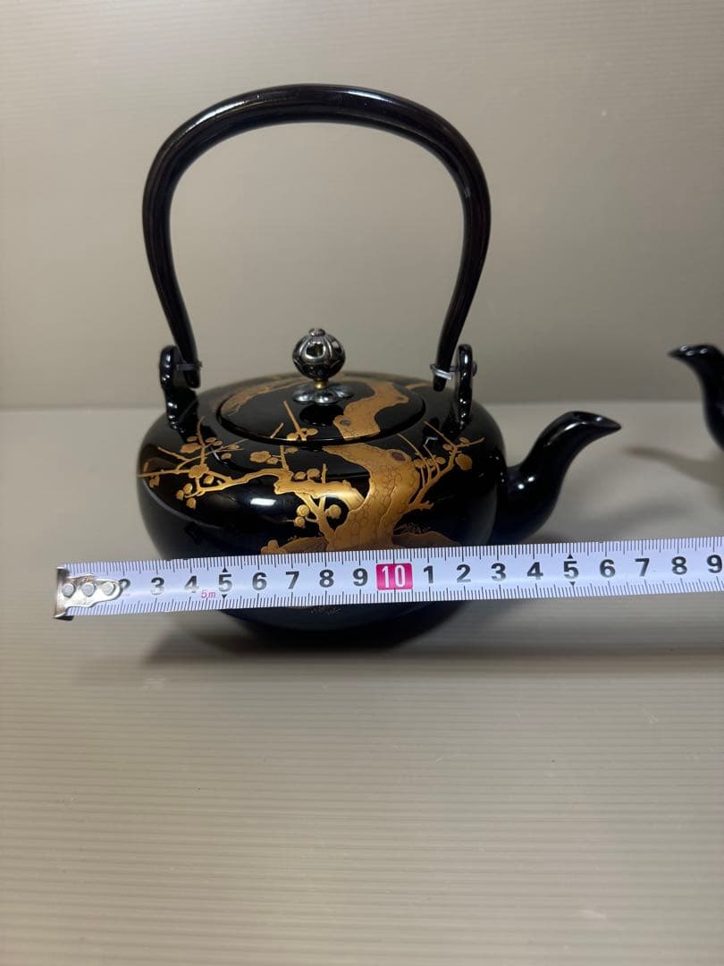 2230 輪島塗　松鶴　金蒔絵　銚子　2客