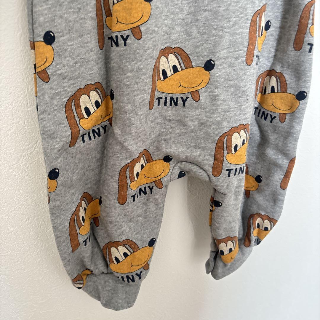 タイニーコットンズ　ロンパース グレー　犬柄　24M