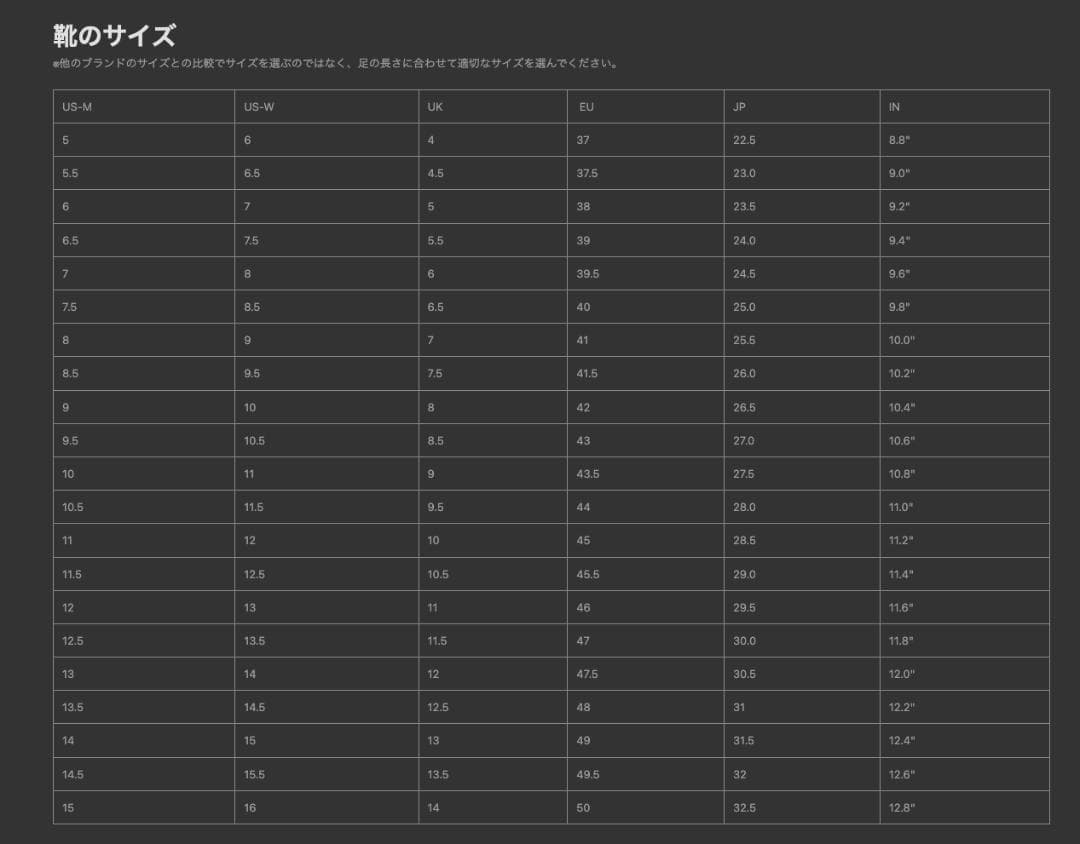 リーニン WOW The Dlo1 キャリア US 10.5