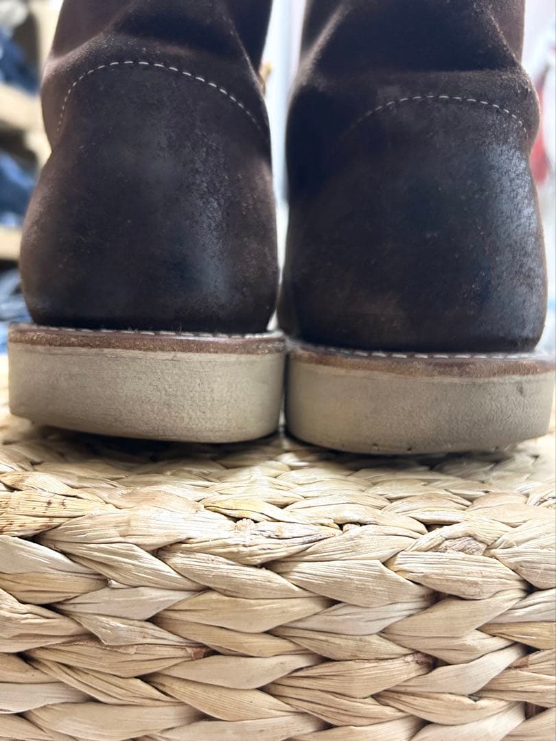 RED WING 8164 ブラウン スエード プレーントゥブーツ 27.5