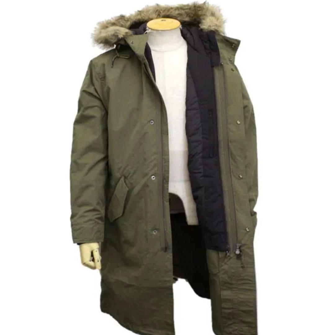 FRED PERRY フード付きモッズコート オリーブ