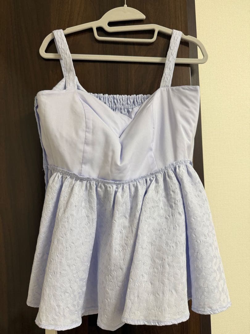 新品未使用タグ付き フレイアイディー FRAY I.D ペプラムリボントップス