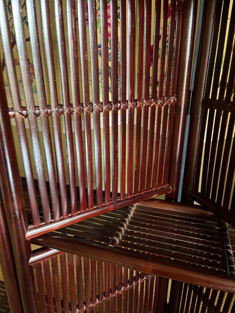 竹 飾り棚 衝立 昭和レトロ 什器 インテリア