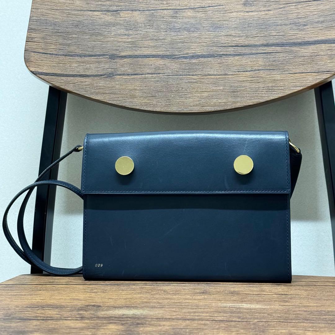 希少！RSVP GOLDEN EYES スムースカーフスキンショルダー　ネイビー