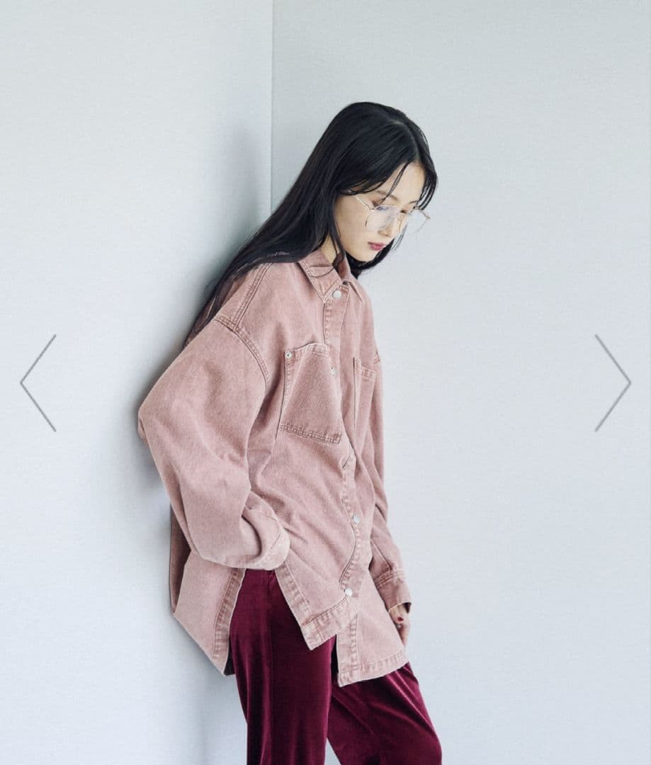 【今季★人気完売】レプシィム フリンジパッチ／BIGデニムシャツ