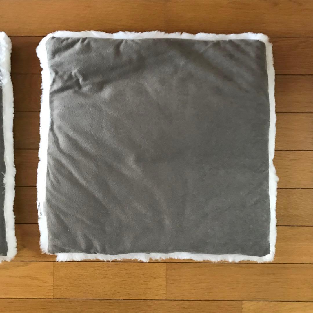 ムートン 座布団 クッション 2枚セット