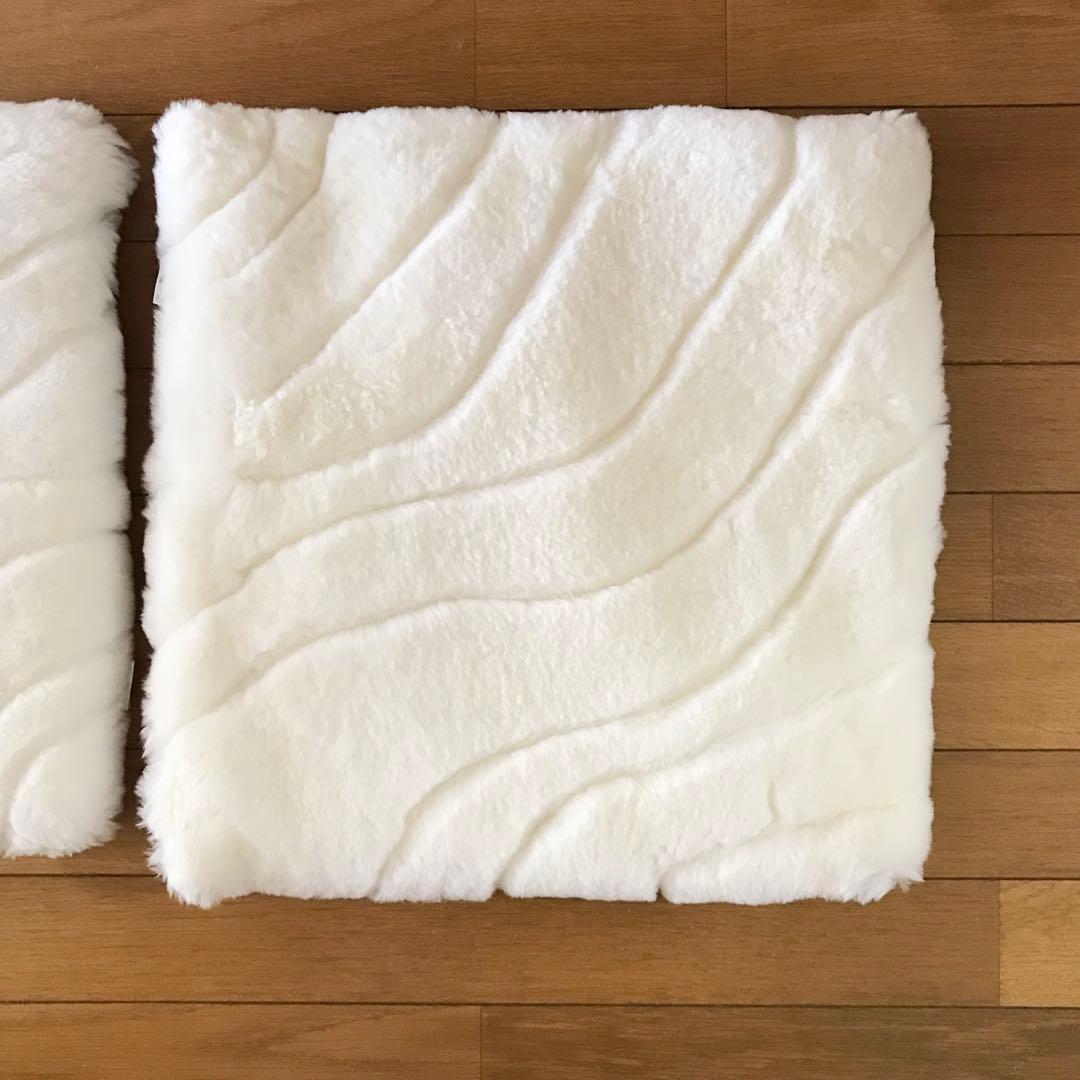 ムートン 座布団 クッション 2枚セット