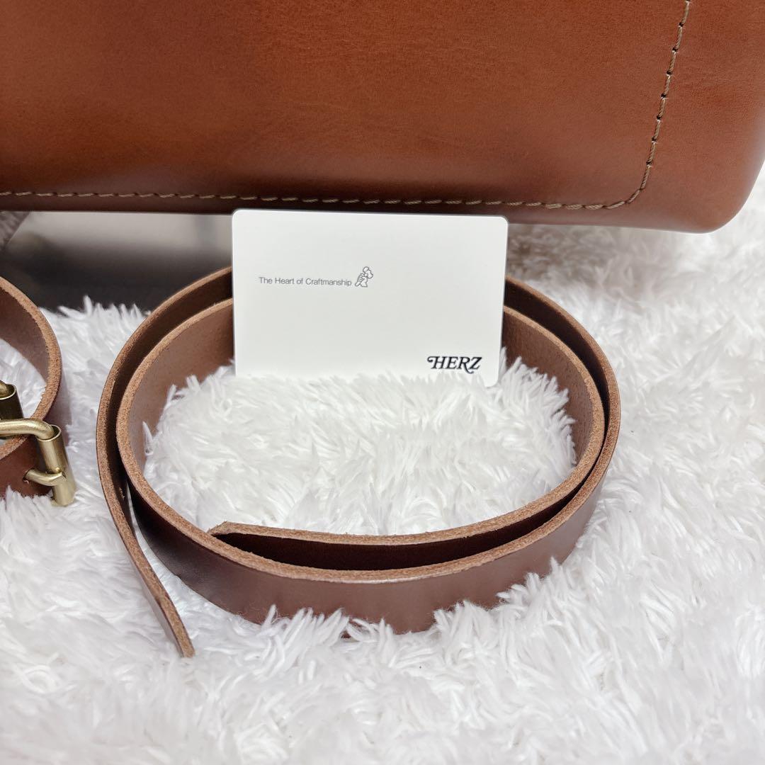 極美品　HERZ ヘルツ　ソフトダレス バッグ　3way ストラップ2点 A4