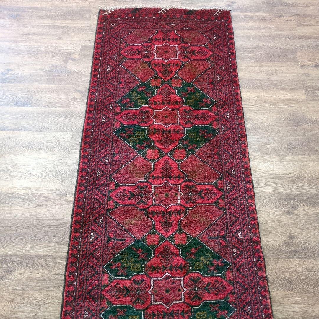 ヴィンテージラグ　トルクメン　トライバルラグ アフガニスタンラグ　手織り絨毯