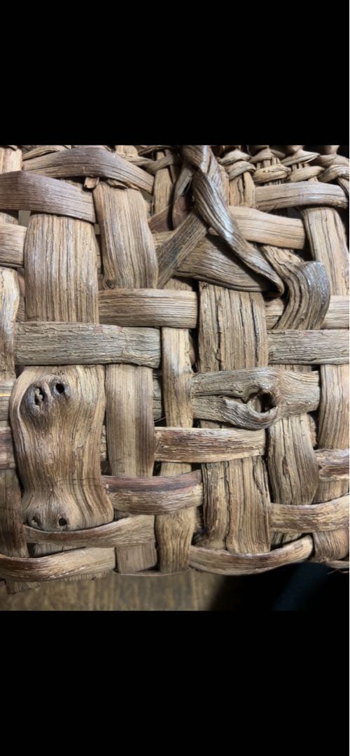 国産 筒井幸彦さんの山葡萄かごバッグ本物保証(くらし舎で購入)