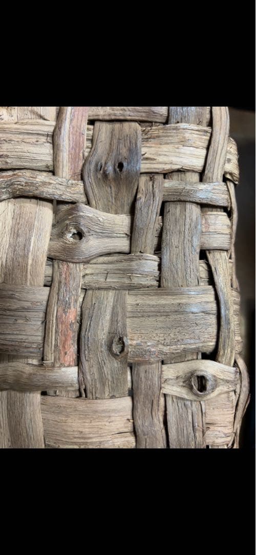 国産 筒井幸彦さんの山葡萄かごバッグ本物保証(くらし舎で購入)