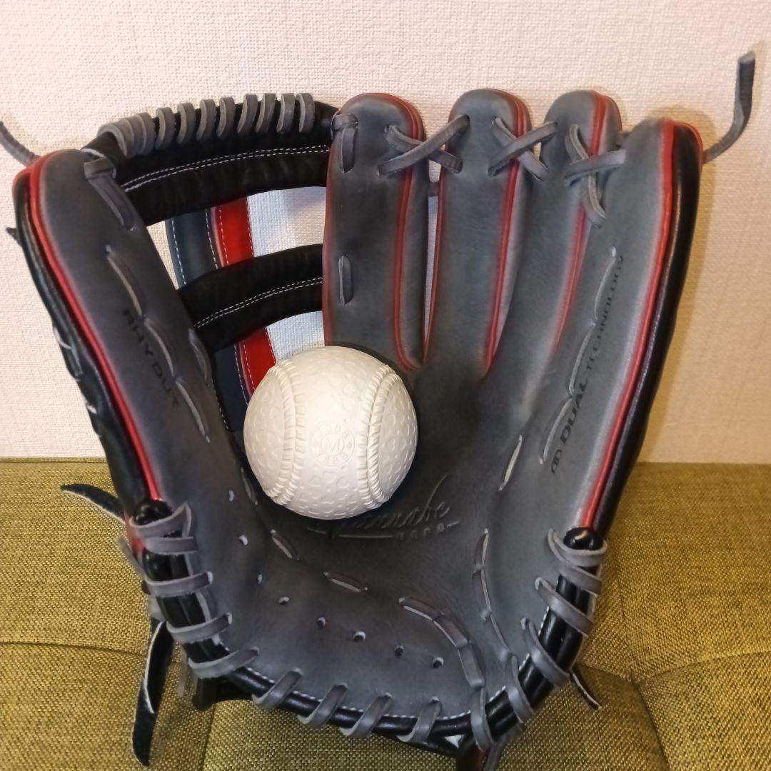 ■湯もみ型付済■ウィルソン DUAL オールラウンド グローブ 軟式グラブ