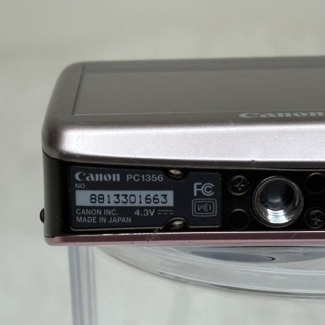Canon IXY 510IS PC1356 充電器　ピンク コンデジ　動作品