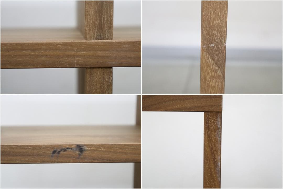 無印良品 MUJI スタッキングシェルフ　3段×2列・ウォールナット材 2段3列