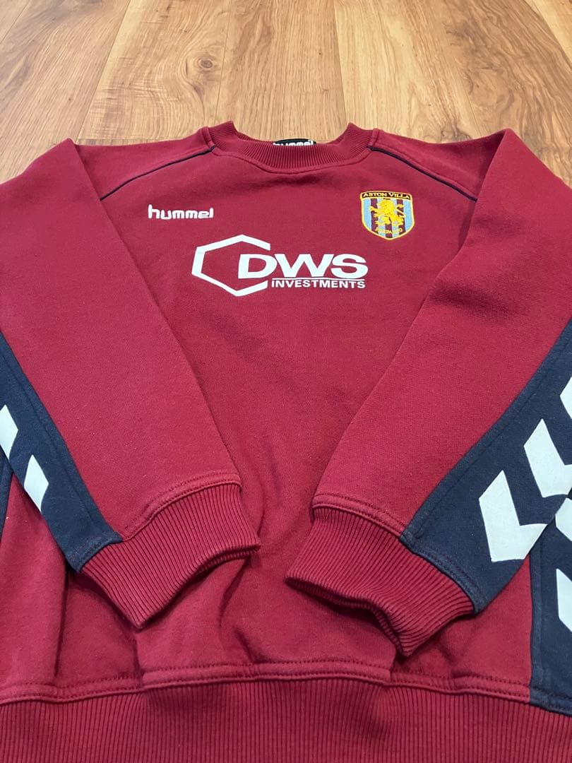 アストンビラ　hummel スウェット 古着 プレミアLB S