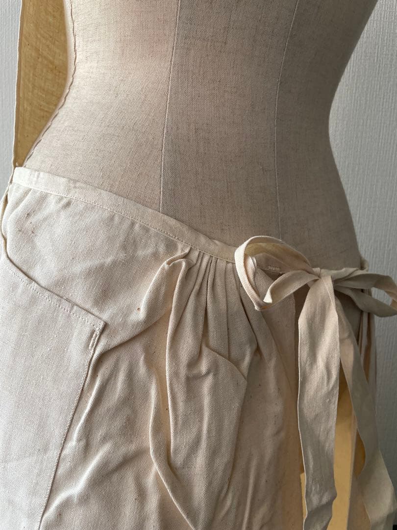 1950年代 フランス軍 HM ホスピタルミリタリー エプロン リネン