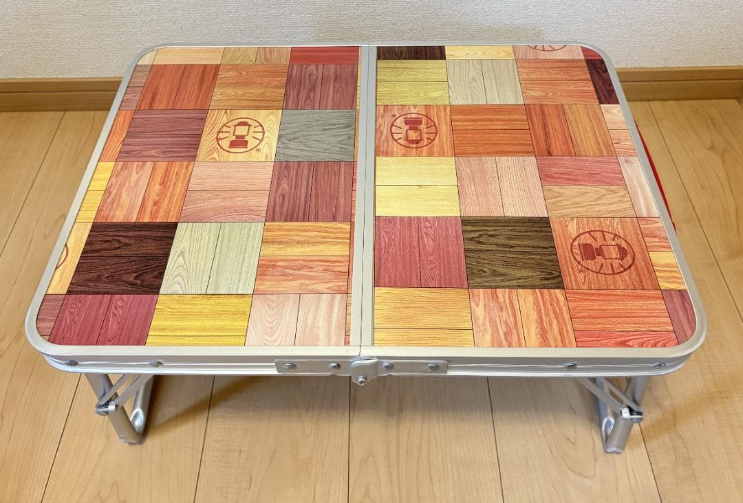 コールマン ナチュラルモザイクリビングテーブル90 + ミニテーブル セット