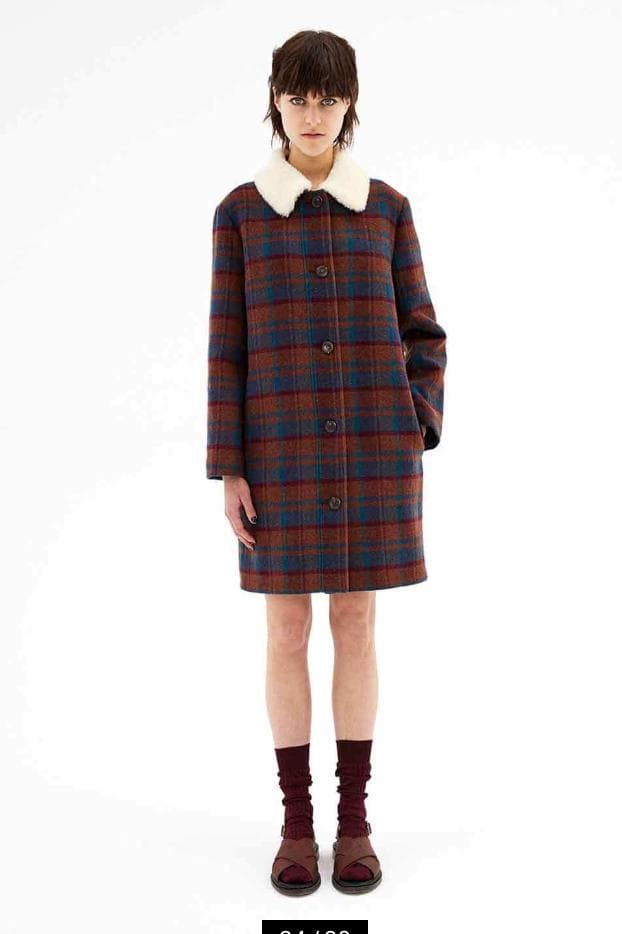 a.p.c.＿アーペーセー＿ボア襟ウールコート_Doll Coat_入学式卒業式