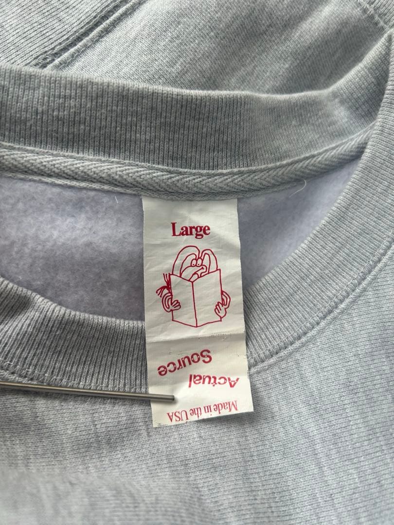 Actual Source アクチュアルソース リバースウィーブスウェット L