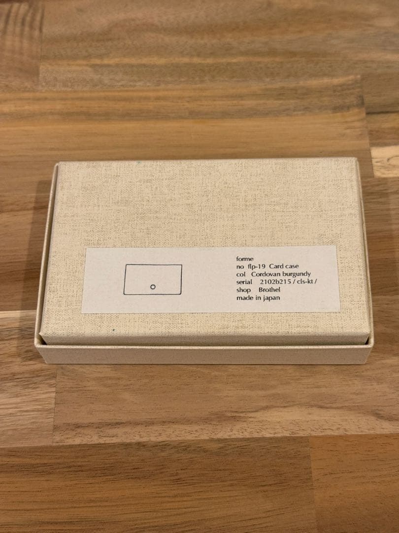 【未使用品】forme（フォルメ）カードケース