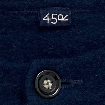 極美品✨45R フロート縮絨deカーディガン インディゴ 藍染め 現行 ニット