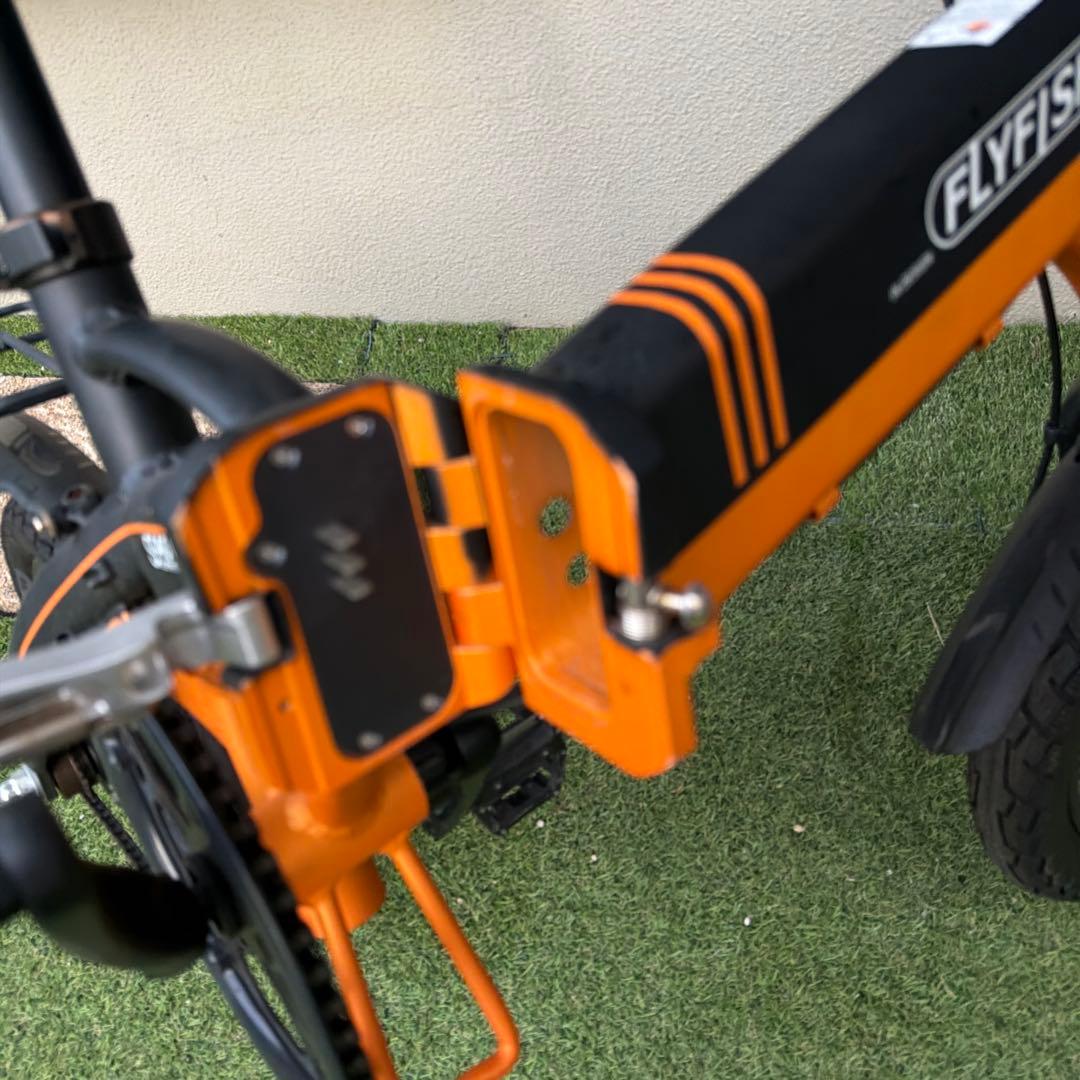 大阪発　ジャンクFLYFISH 電動アシスト自転車 オレンジ　引取り限定