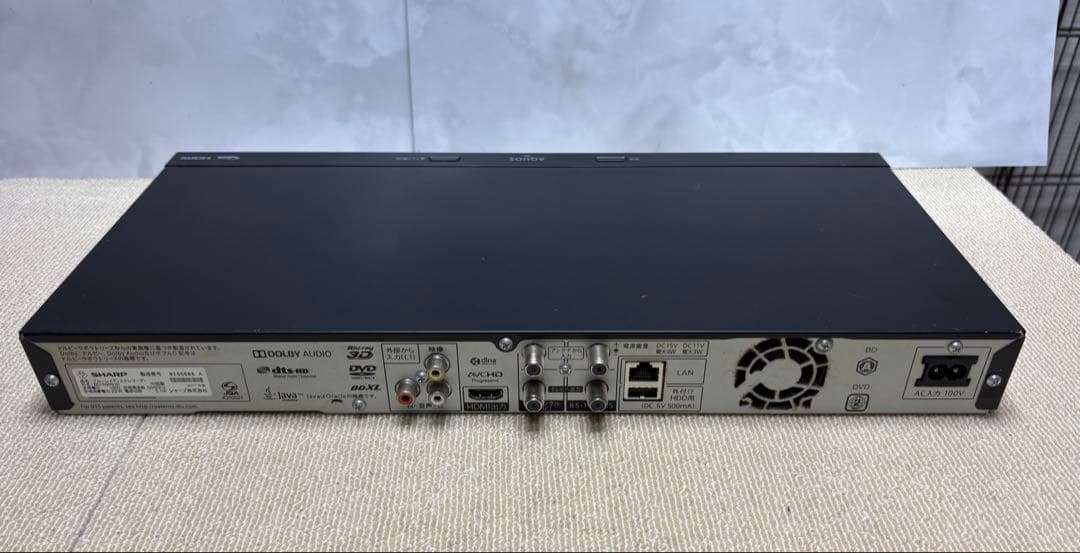 【164】SHARP ブルーレイディスクレコーダー　BD-NW510【本体のみ】